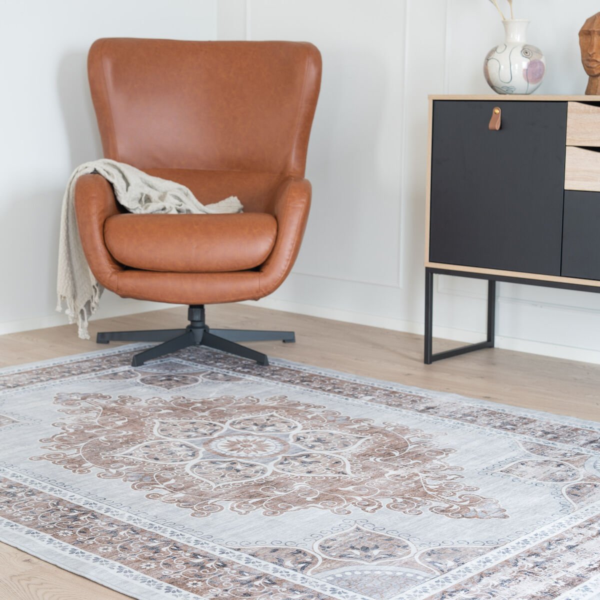 Adela matto 200x290 cm ruskea