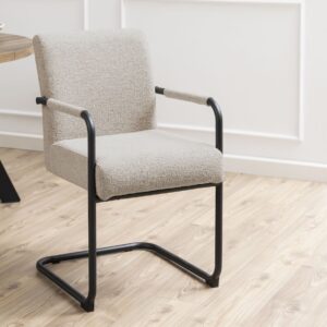 Adele tuoli beige Monza 60, mustat jalat