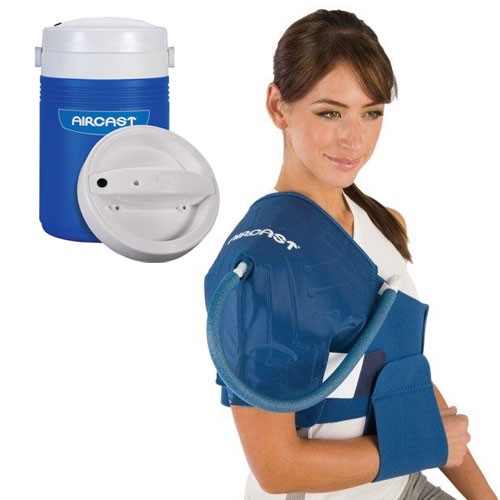 Aircast Cryo/Cuff kylmäkompressiolaite paineilmapumpulla + olkapäämansetti