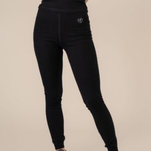 Algae Ribbed OCN Weed® Leggingsit Musta