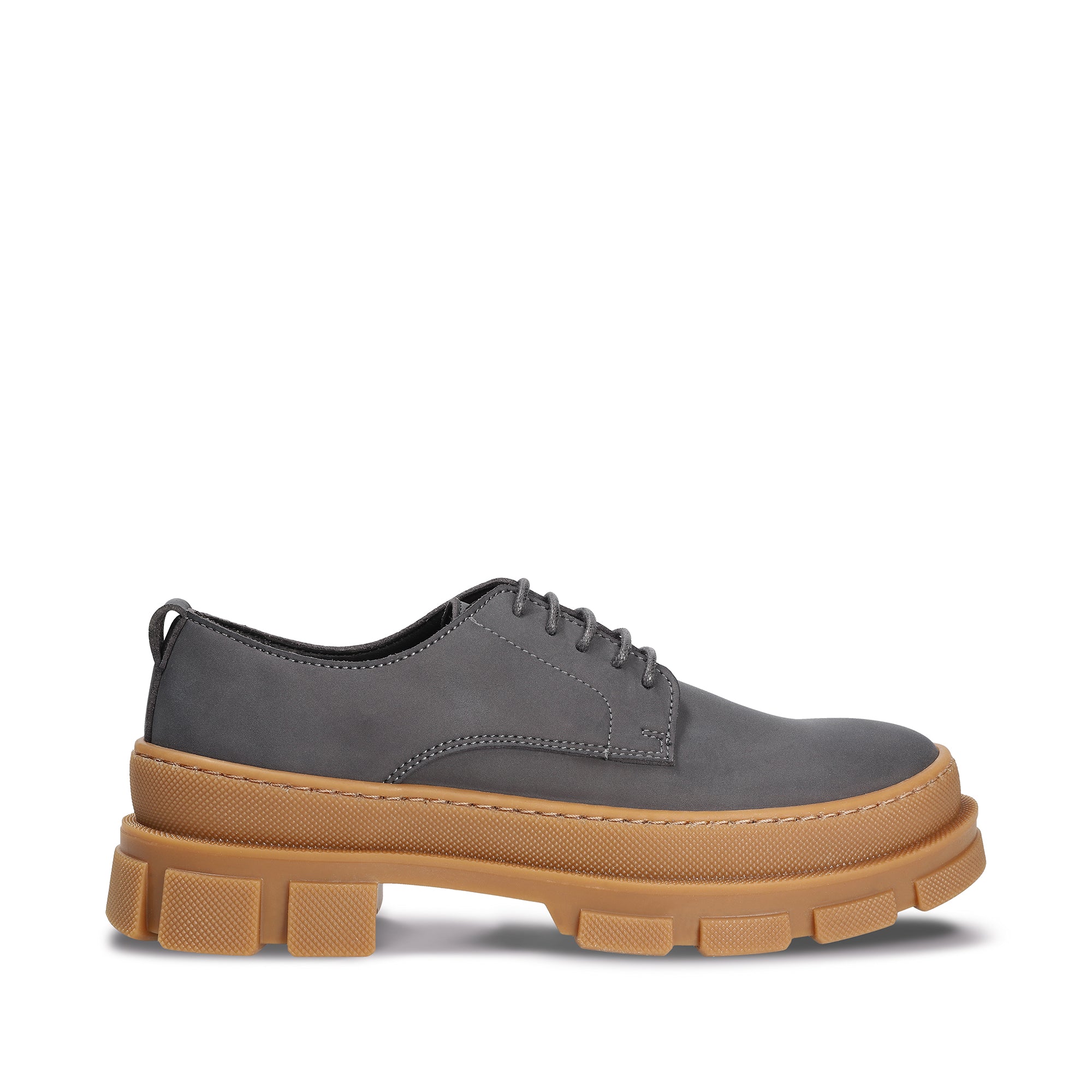 Arum Harmaa Chunky Derby Vegaani Kengät