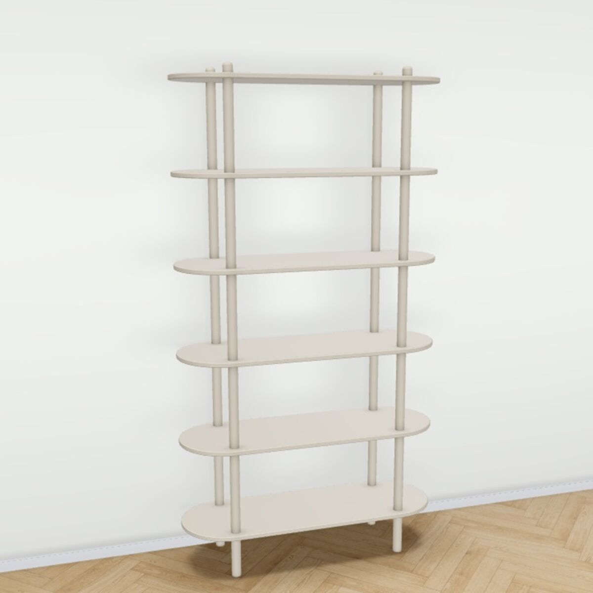 Askel avohylly 100x35x185 cm greige