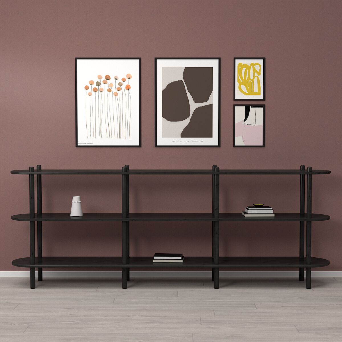 Askel avohylly 230x35x86 cm hiili