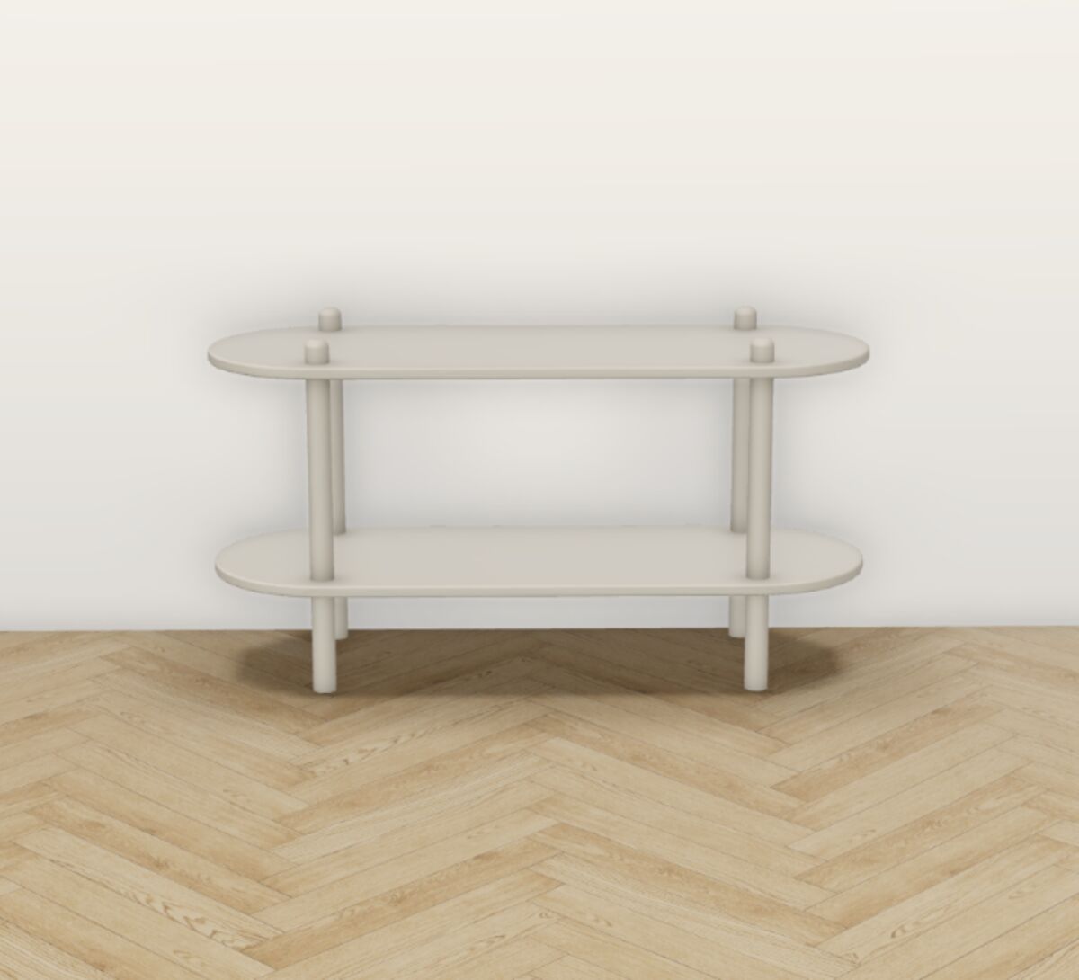 Askel korkea taso 100x35x53,5 cm greige