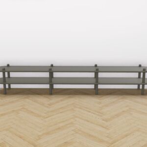Askel matala tv-taso 230x35x38 cm sammal
