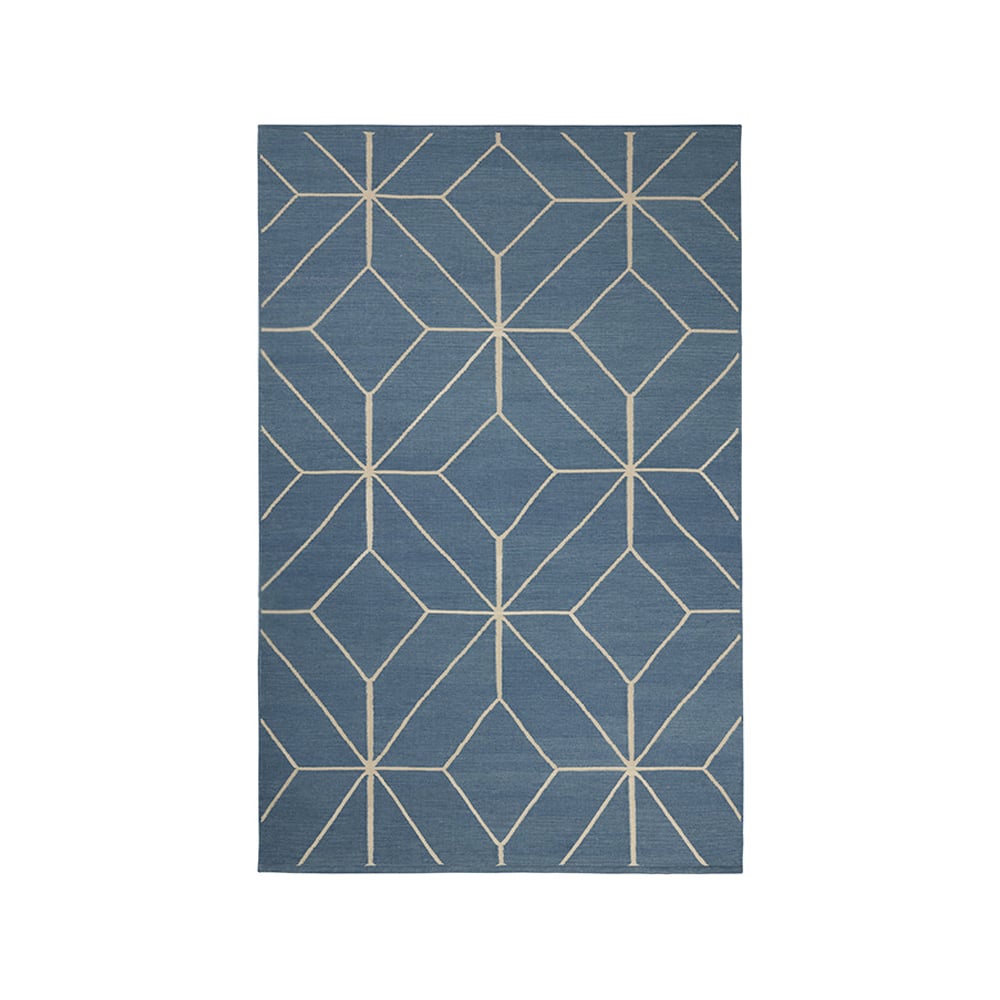 Chhatwal & Jonsson Ayur matto Heaven blue/offwhite, 180 x 270 cm