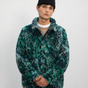 Heavy Organic Wool Blend Sherpa Jacket Multi