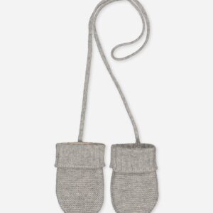 Baby Cashmere Mittens Grey