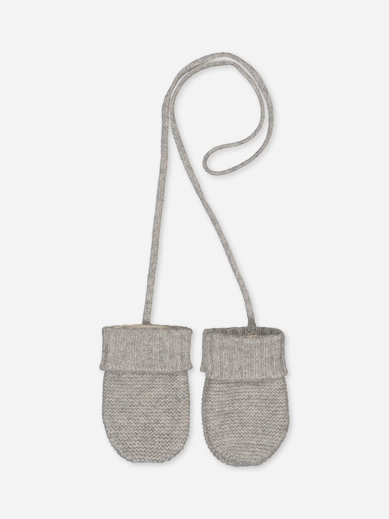 Baby Cashmere Mittens Grey