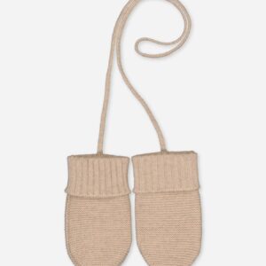 Baby Cashmere Mittens Beige