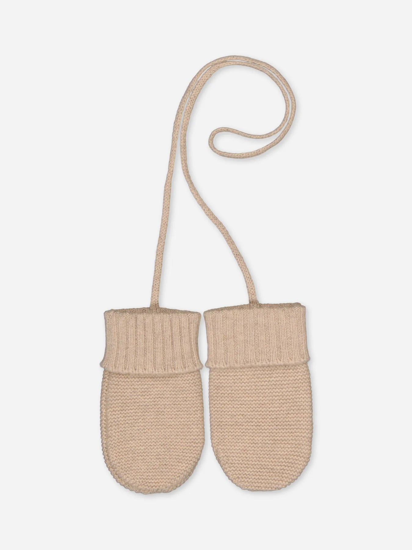 Baby Cashmere Mittens Beige
