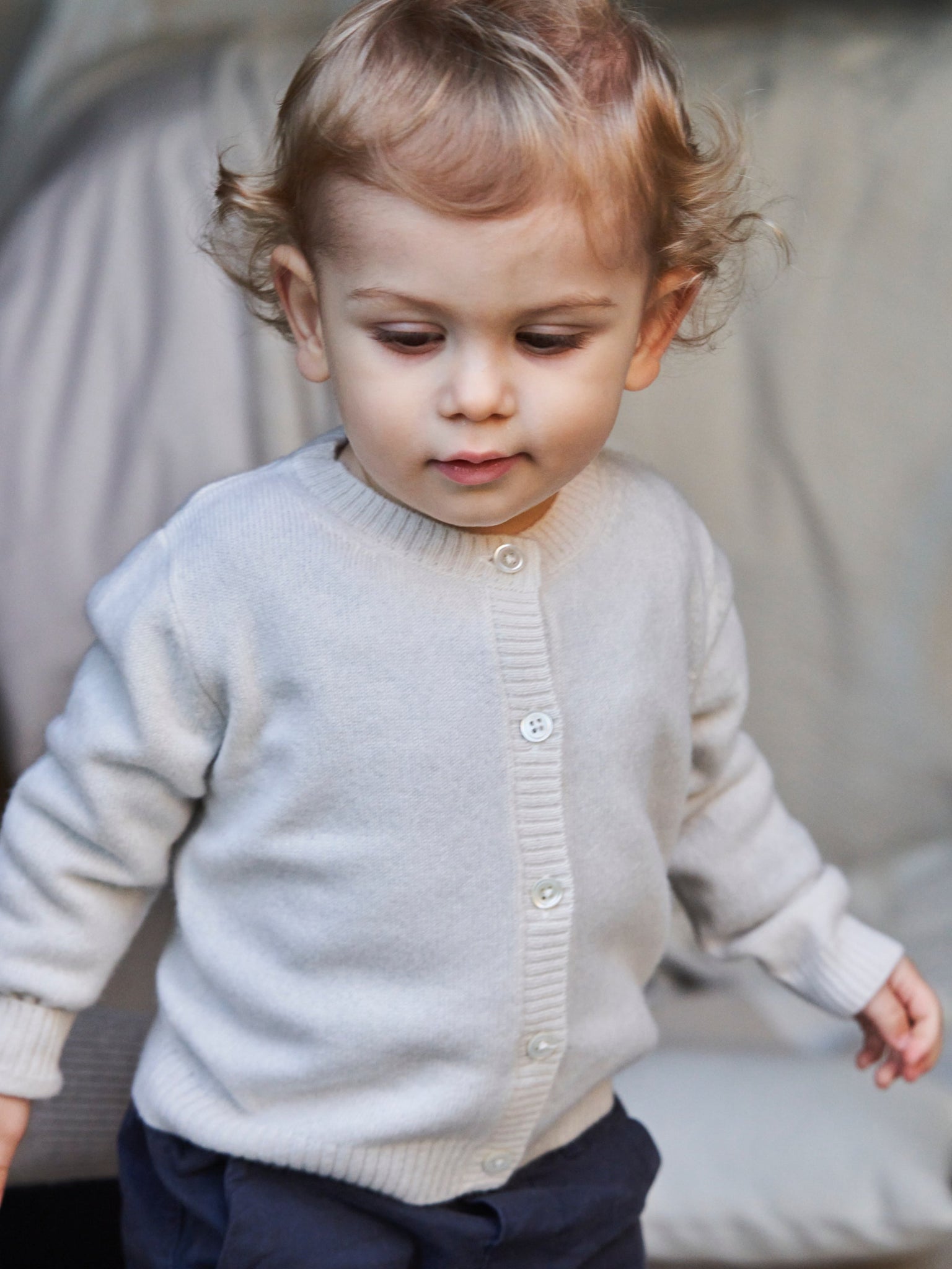 Baby Cashmere Cardigan Ivory