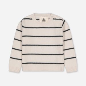 Baby Cashmere Sweater Stripes Ivory