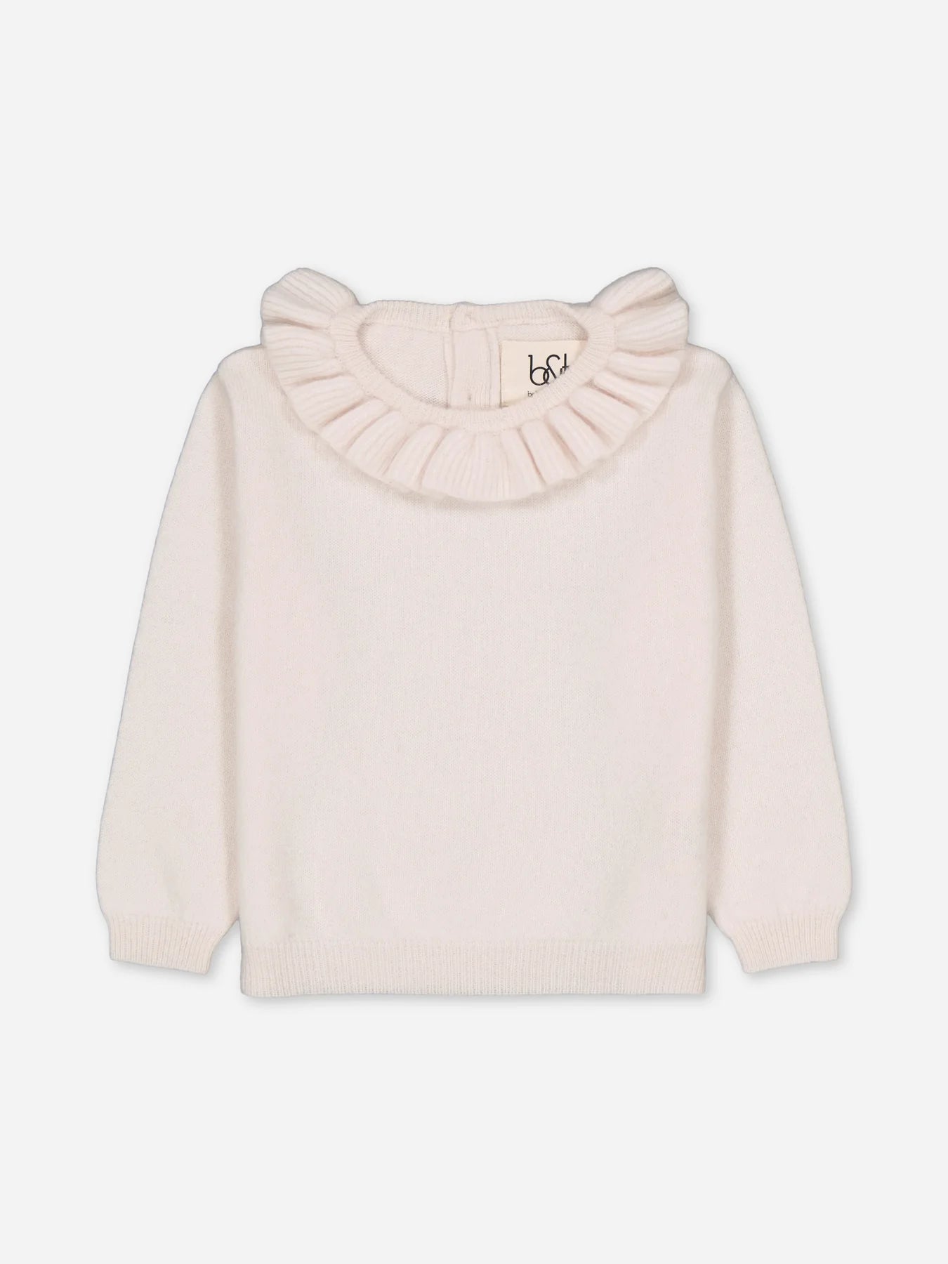 Baby Ruffled Cashmere Sweater Ivory