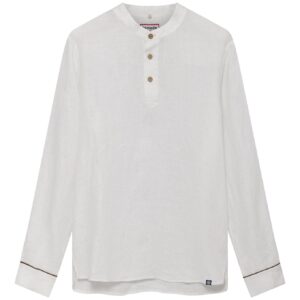Elijah Linen Long Sleeve Off White