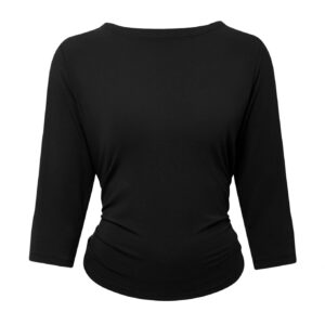 Gia Tie Back Long Sleeve Black