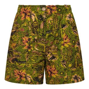Dune Shorts Tropical Print Green