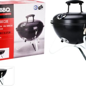 BBQ pallogrilli 37 cm musta