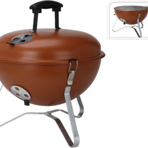 BBQ pallogrilli 37 cm punainen