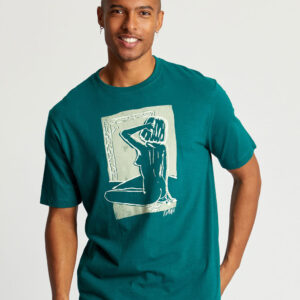 Cheeky Tee Organic Cotton Teal Green