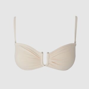Bandeau Bikini Yläosa Kermanvalkoinen