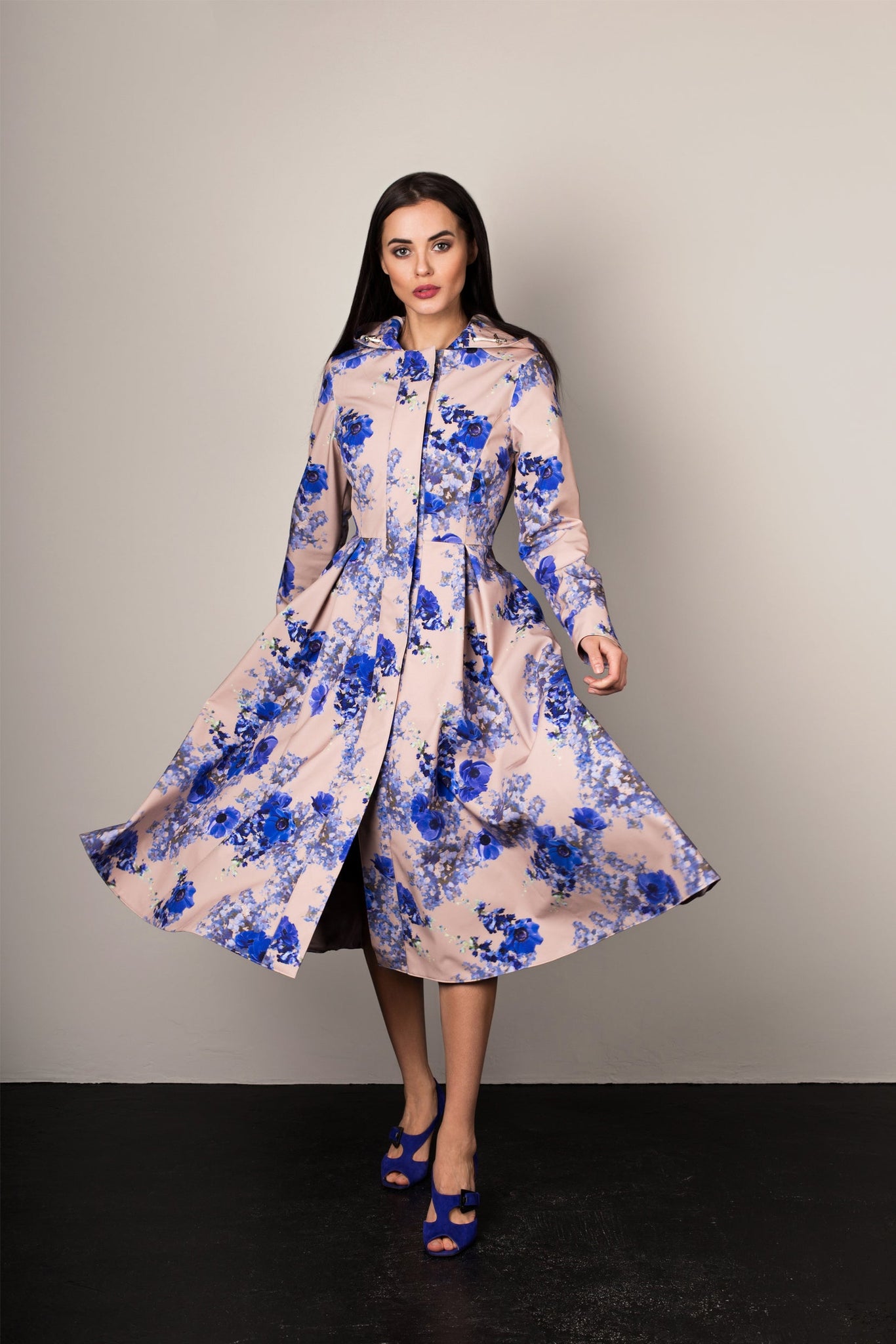 Cornflower Blue Sadetakki Beige/Sininen
