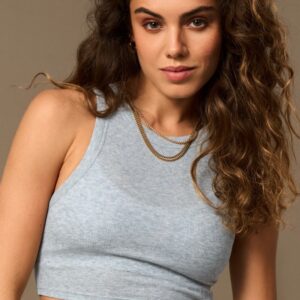 Crescent Tank Top Grey