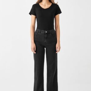 Dew Flared Soft Jeans Black Denim