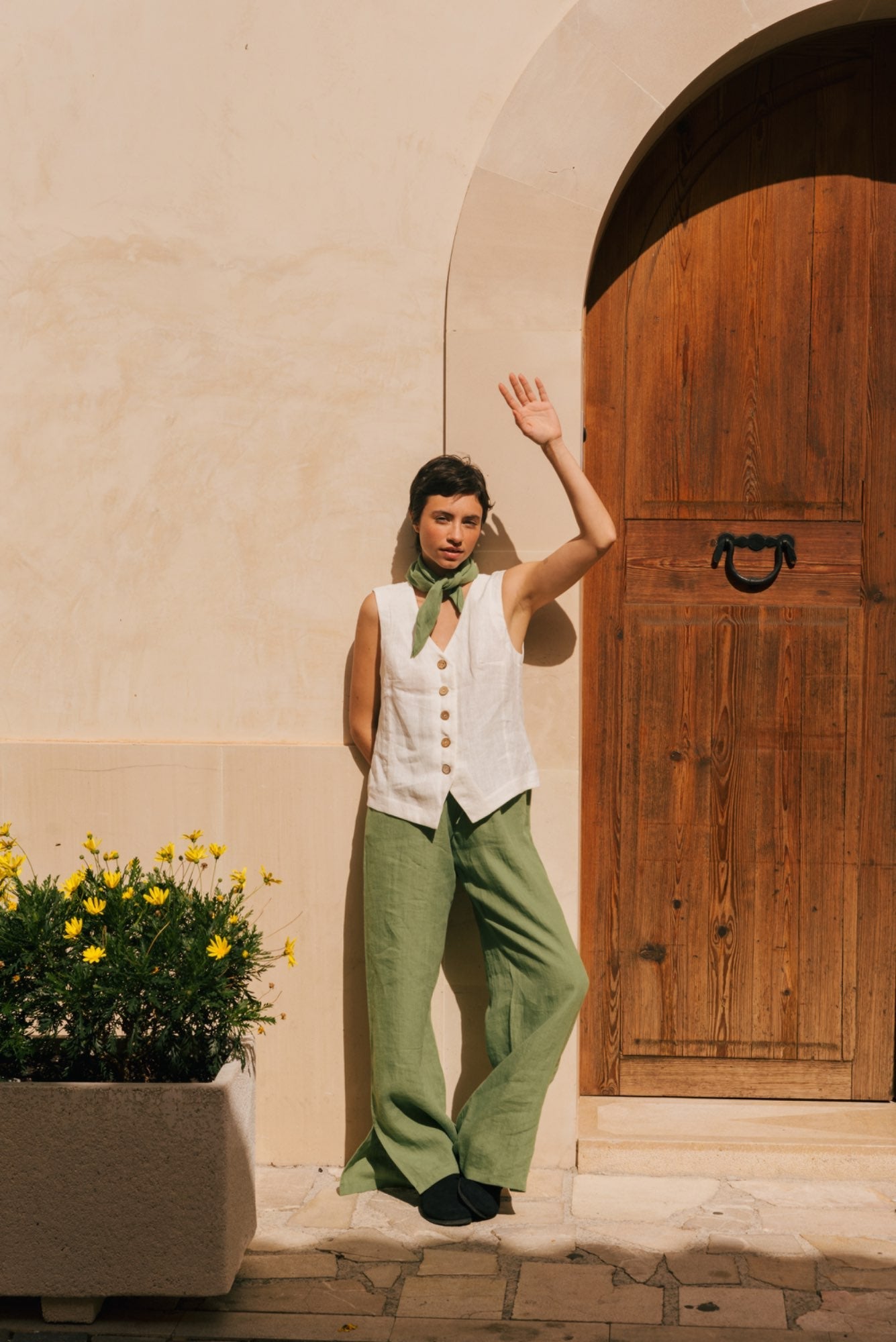Greta Linen Vest