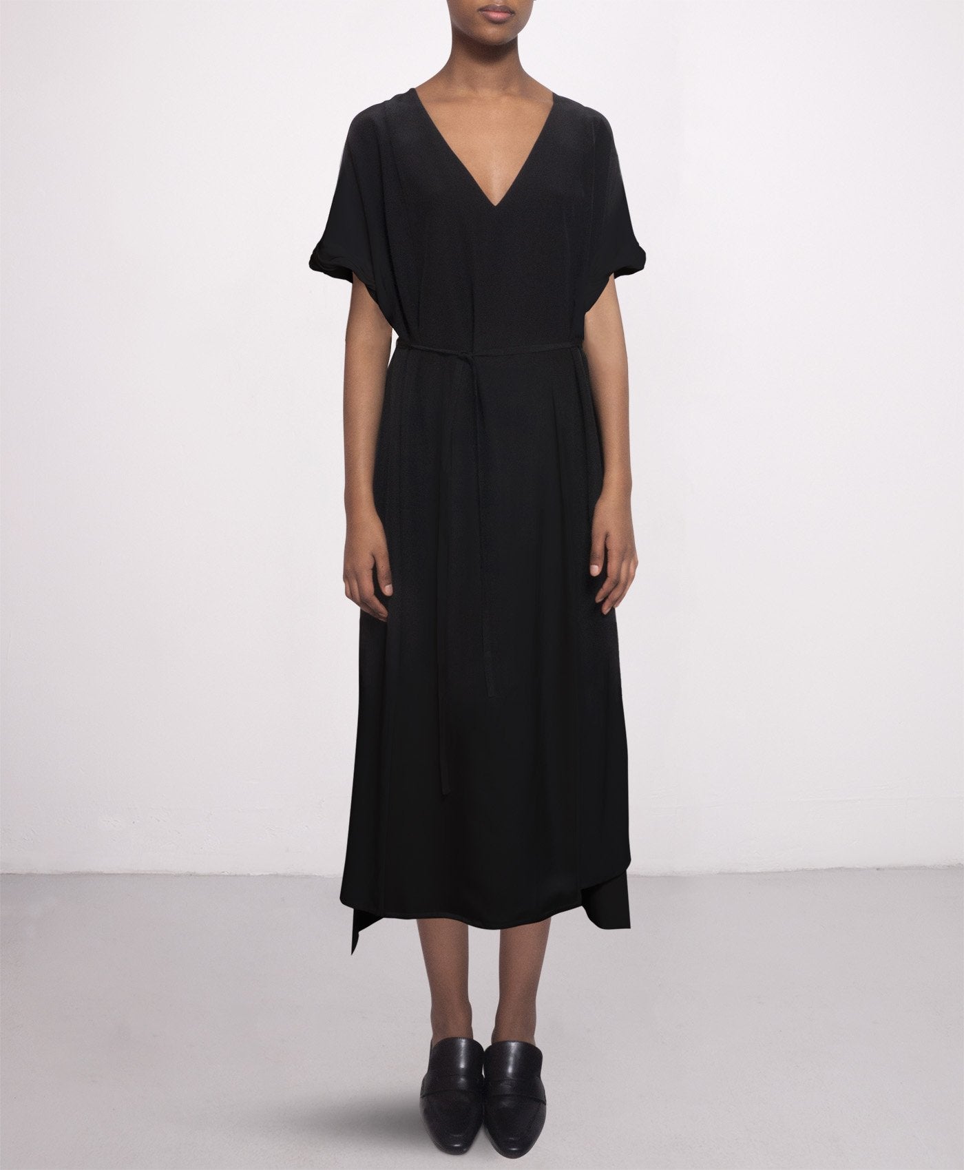 Day Midi Silkki Mekko Musta