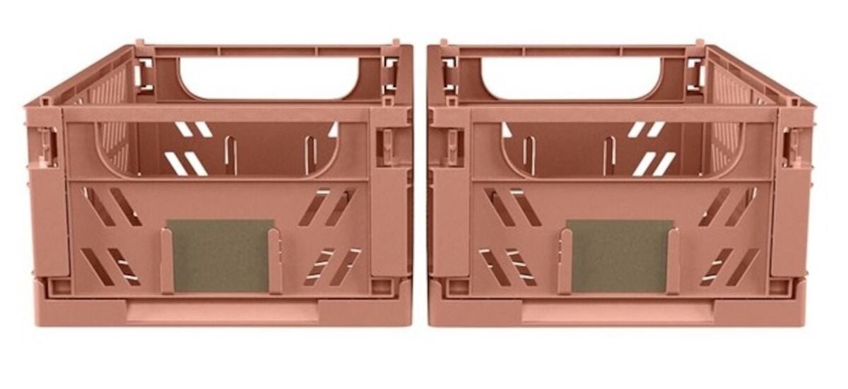 Day pinottava kori 17x12,5x7 cm koralli 2 kpl setti