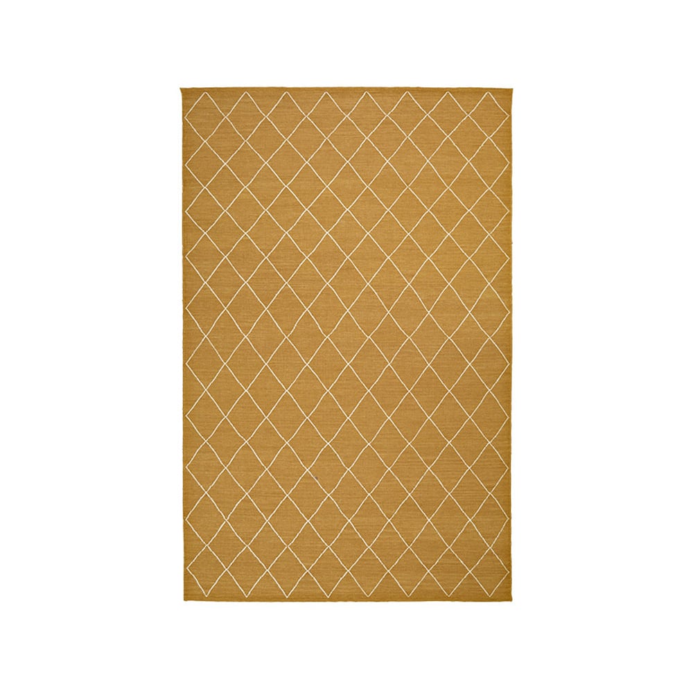 Chhatwal & Jonsson Diamond matto Masala yellow/off white, 184 x 280 cm