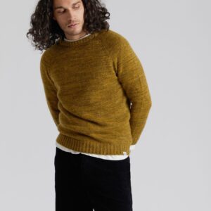 Elijah Mohair Blend Jumper Mustard