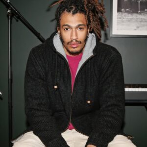 Emu Hooded Wool Jacket Black