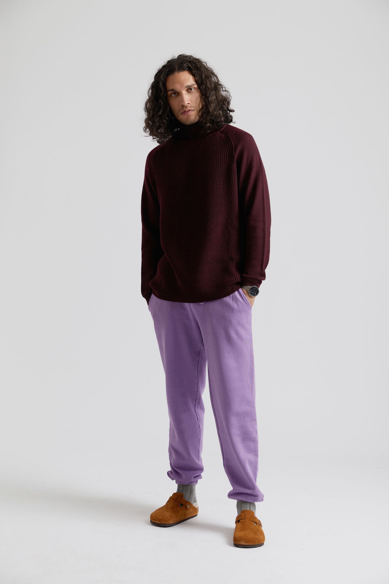 Adam Orgaaninen puuvilla Jogger lila