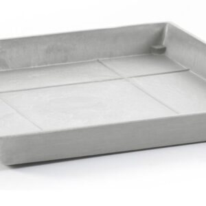 Ecopots Rotterdam aluslautanen 40 cm valkoharmaa