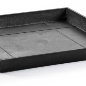 Ecopots Rotterdam aluslautanen 50 cm tummanharmaa