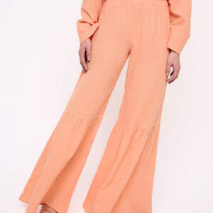 Flared Trousers Peach