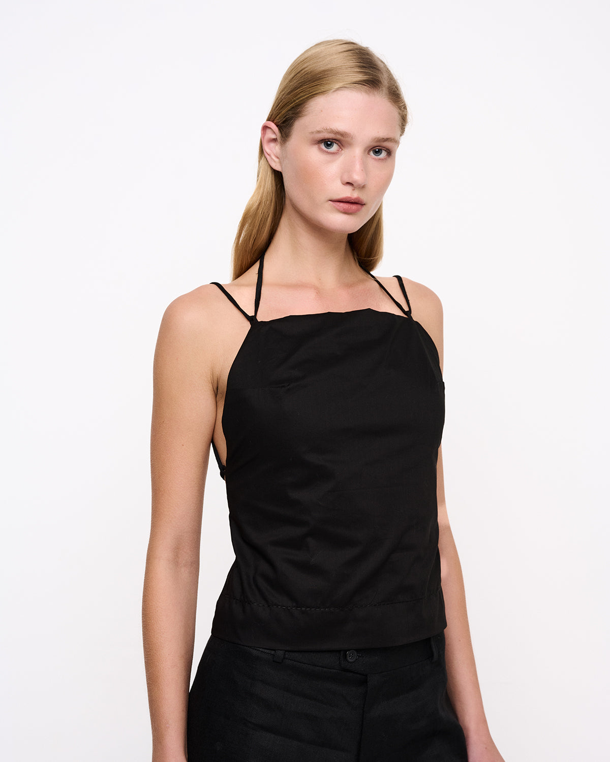 Backless Top Black