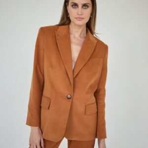 Corduroy Jacket Cognac Brown
