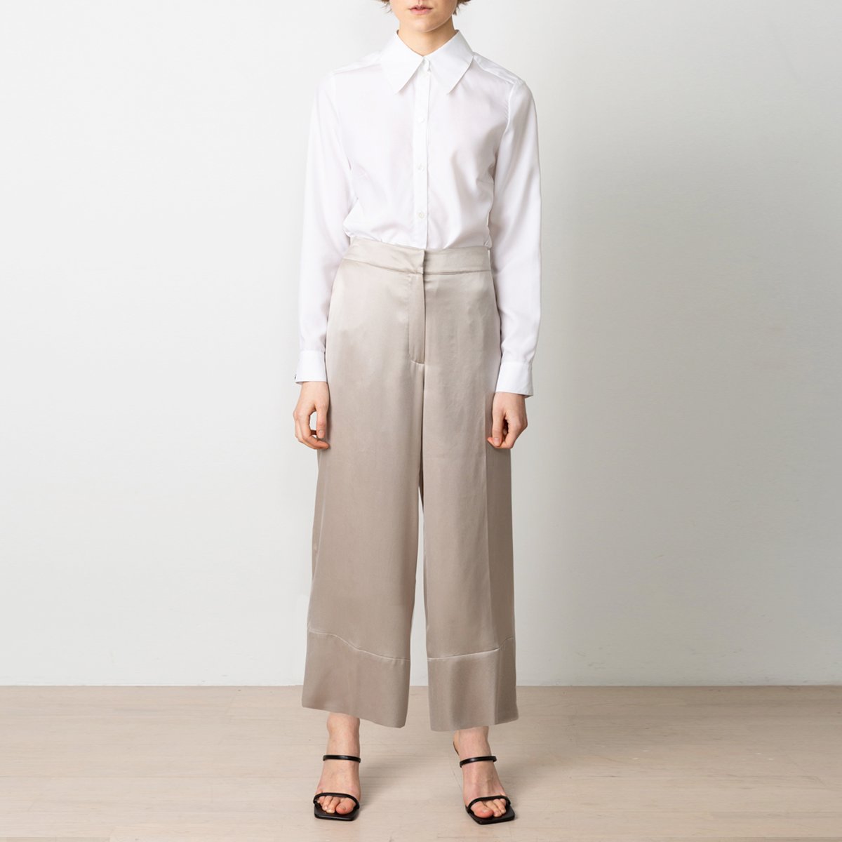 Freedom Cropped Trousers Greige