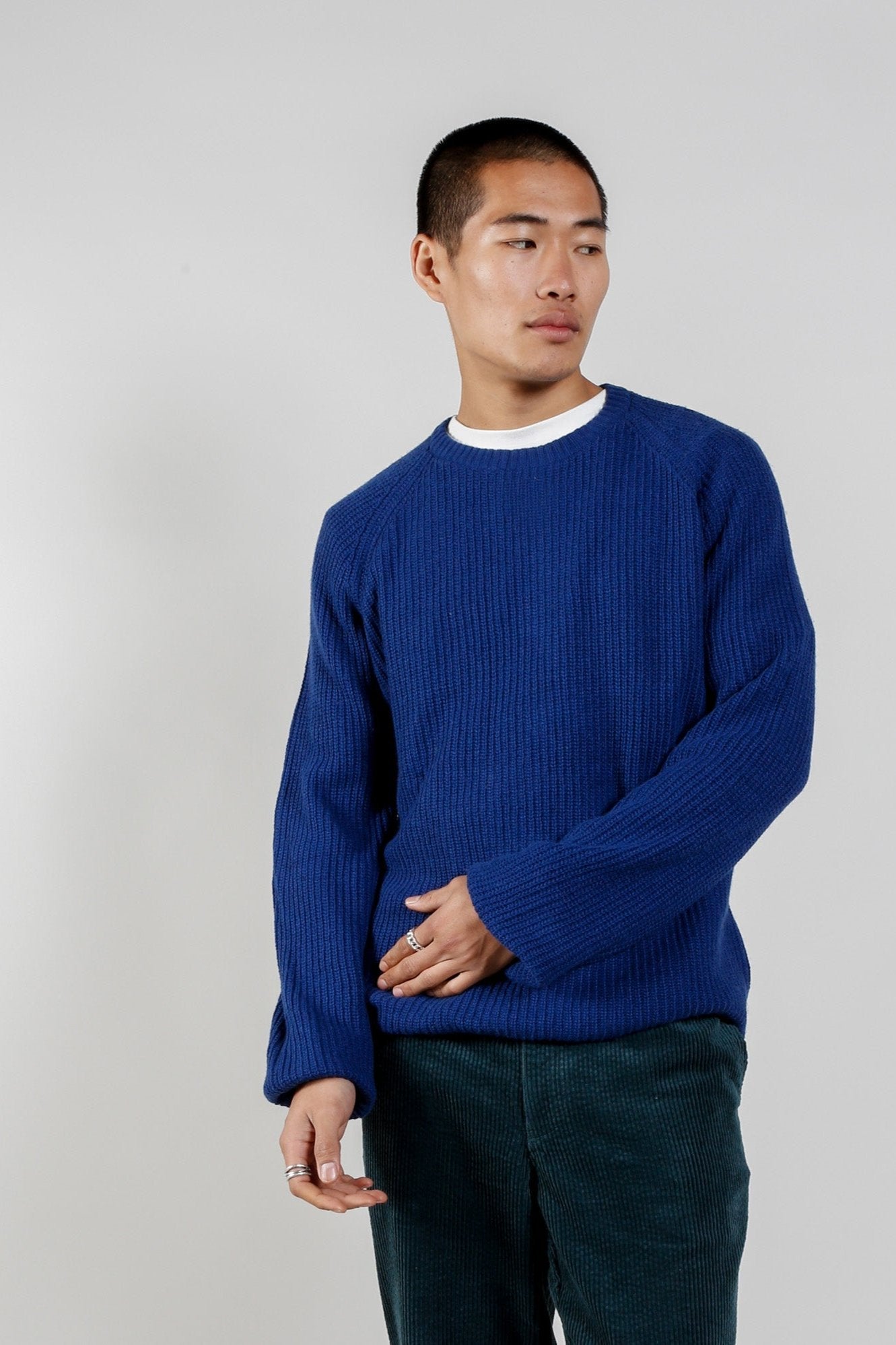 Giovanni Wool Blend Jumper Navy