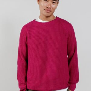 Giovanni Wool Blend Jumper Fuschia