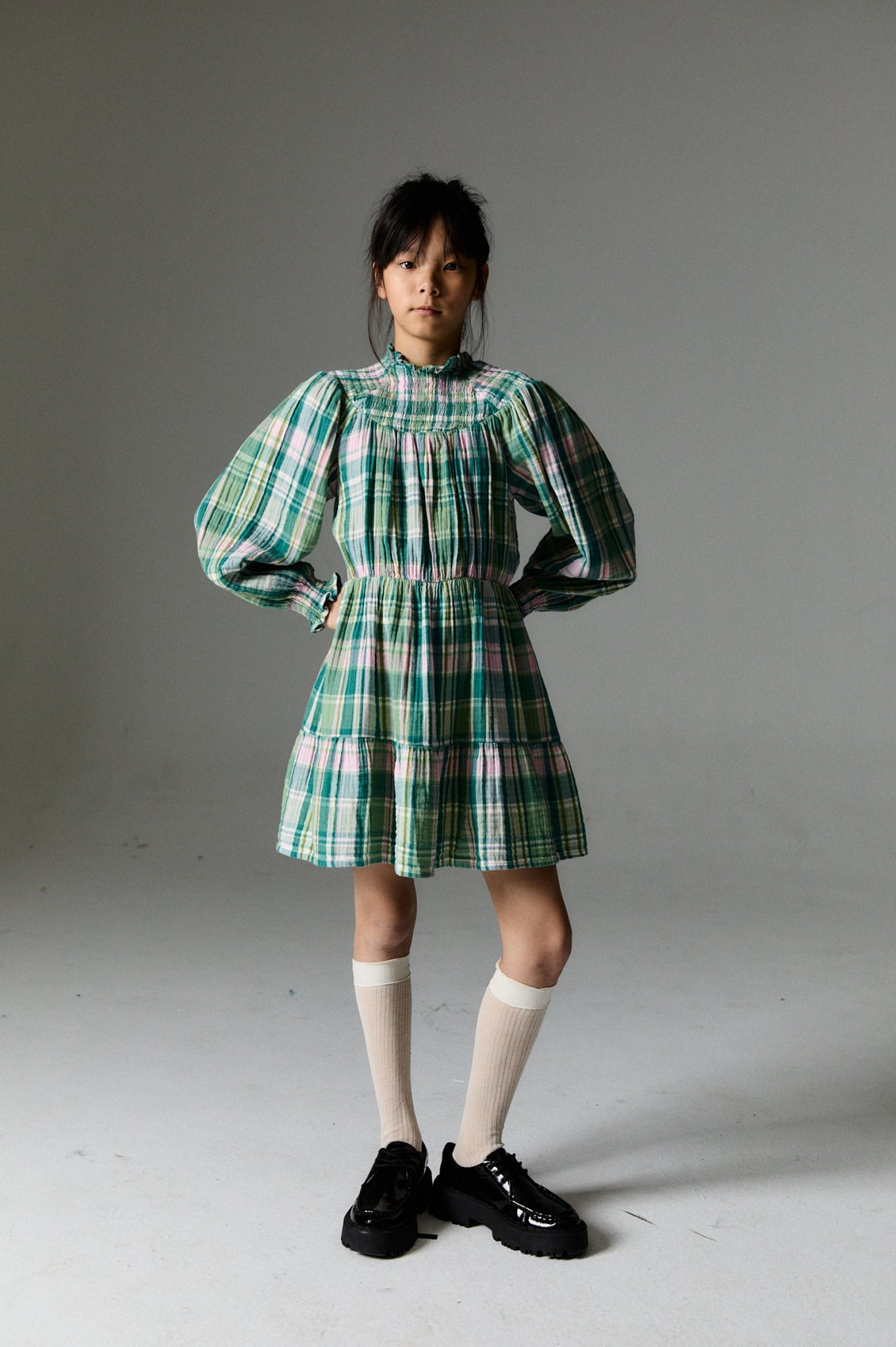 Greenland Kids' Dress Green