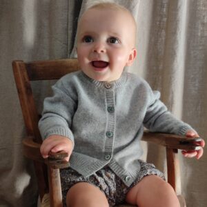 Baby Cashmere Cardigan Grey