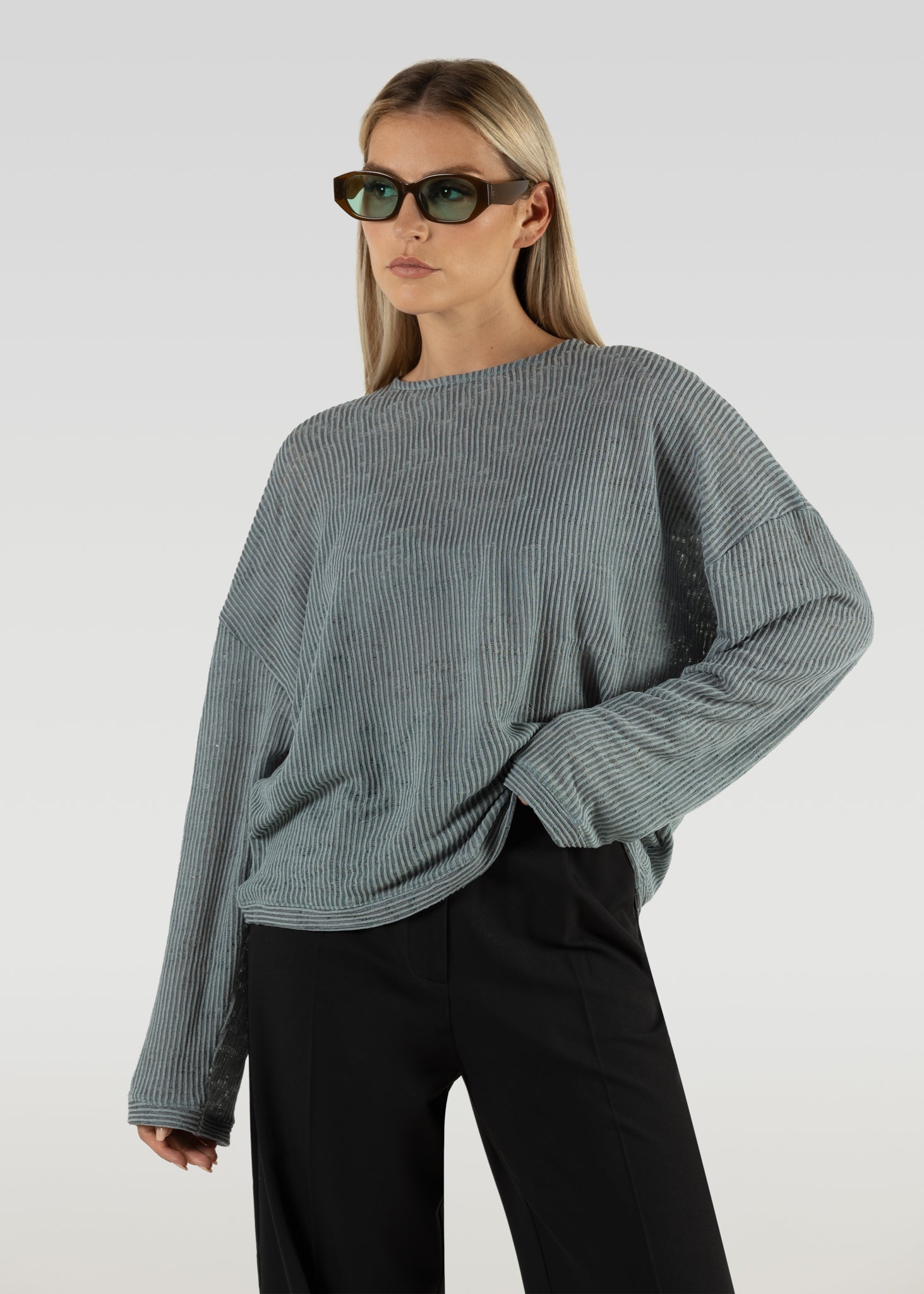 Audrey Oversized Sweater Blue