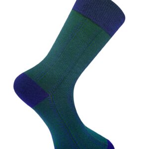 Herringbone GOTS Organic Cotton Socks Green