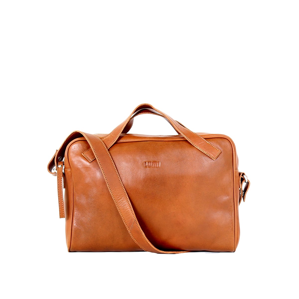 Hilma Solid Laptop Bag Cognac