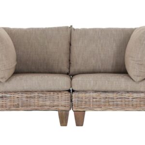 Hillerstorp Kullen 2-istuttava rottinkisohva harmaa/beige