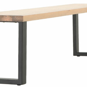 Honka terassipenkki 195x35 cm metallijalalla antiikkipetsattu/musta
